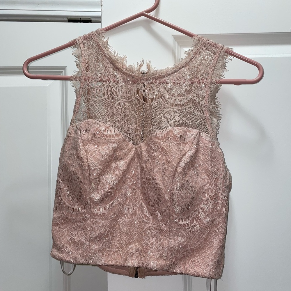 Speechless Prom dress - two piece pink size 7